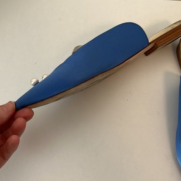 Malone Souliers Zelda Faux-pearl Embellished Satin Loafers Size 37 - Picture 4 of 12